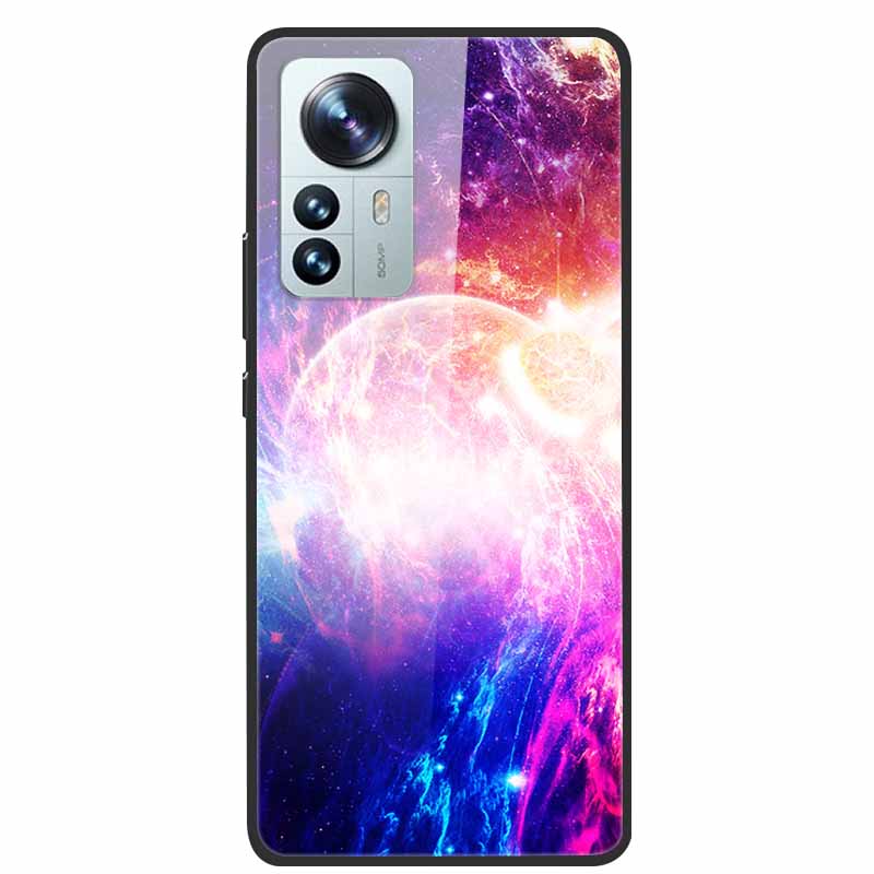 For Redmi Note 12S Case Tempered Glass Hard Back Cover for Xiaomi Redmi Note 12 Note12 Pro 4G 5G Phone Cases Note12S 12 S 12Pro