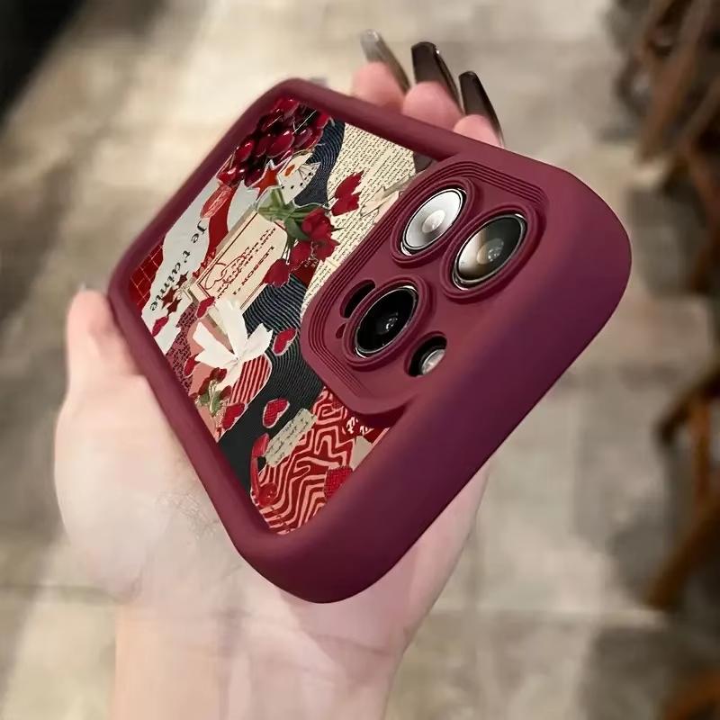 Blossom Patterned Phone Case For iPhone 11 Case iPhone 15 17 13 12 14 16 Pro Max Plus 17 Air SE Soft Silicone Shockproof Cover