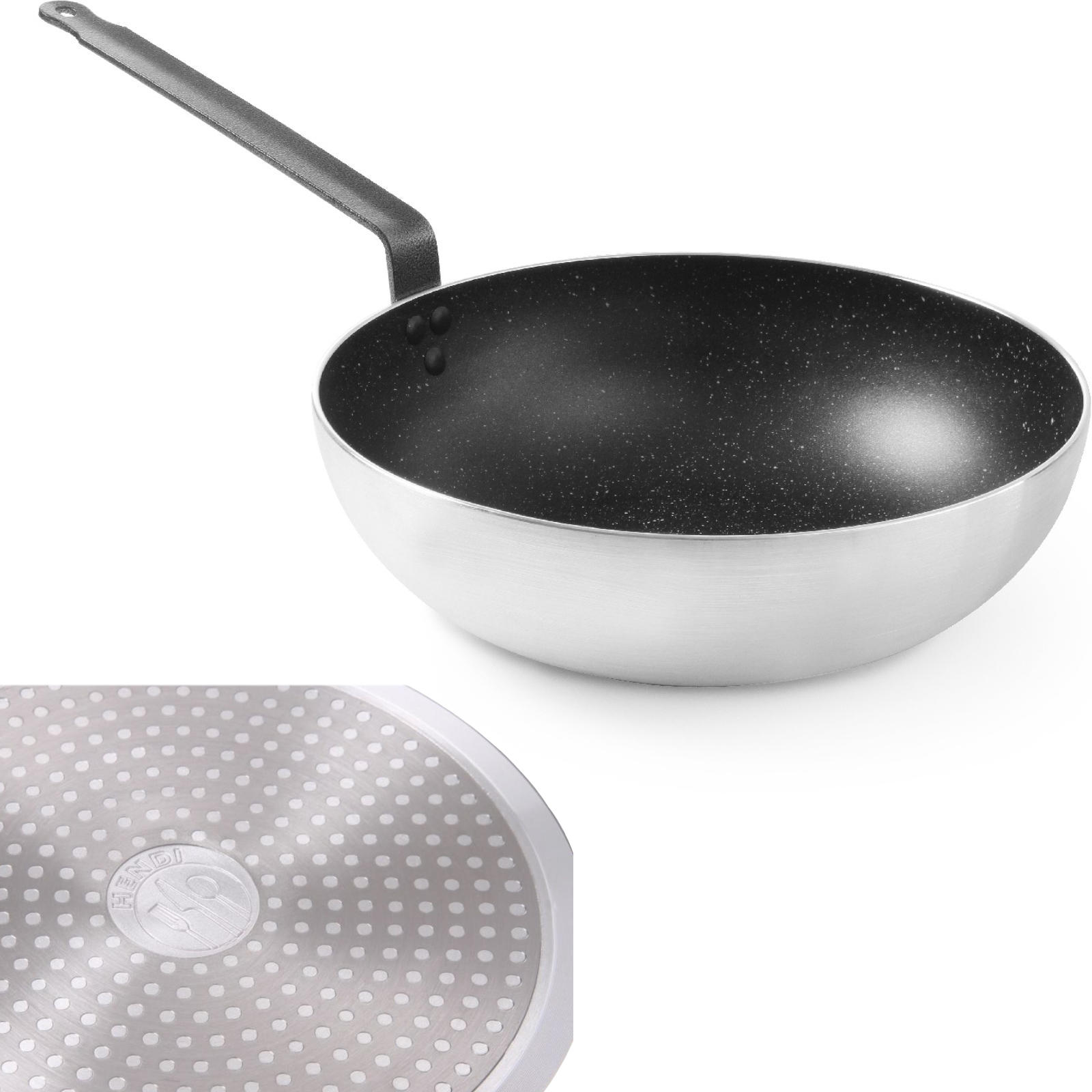 Marmor Professionelle Wok-Bratpfanne, Durchmesser 320 mm, Hendi 627747