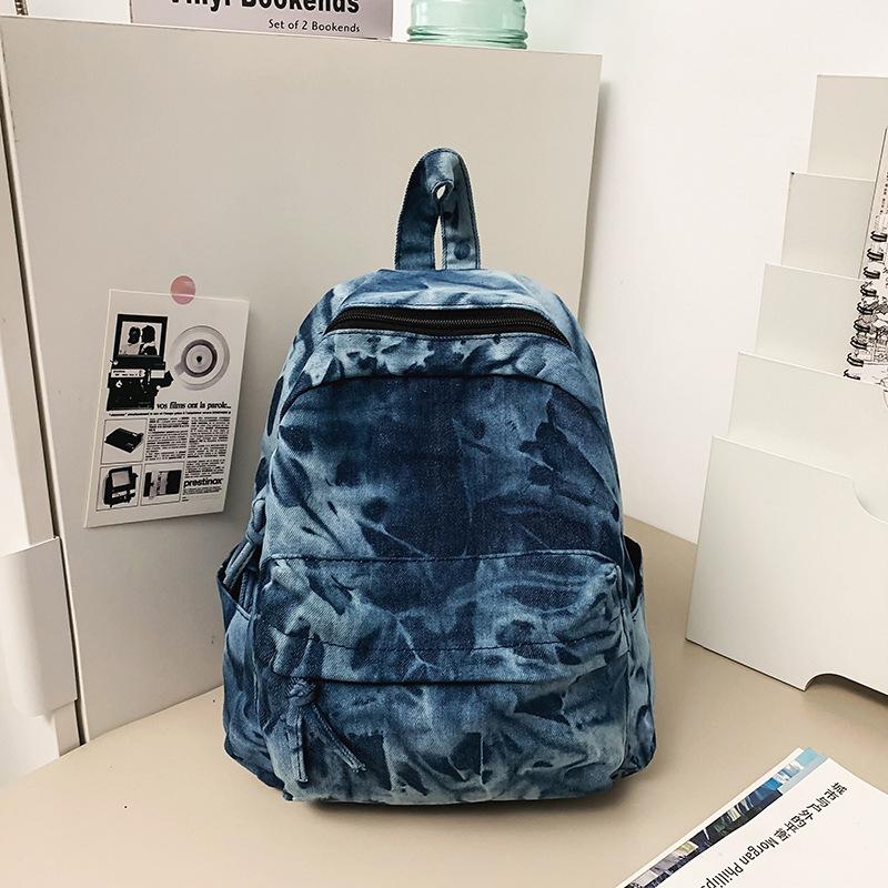 Schoolbag Retro Hong Kong Style Backpack Girls Trendy Brand Small Lightweight Waterproof Casual Small Backpack Niche Simple Student School Bag