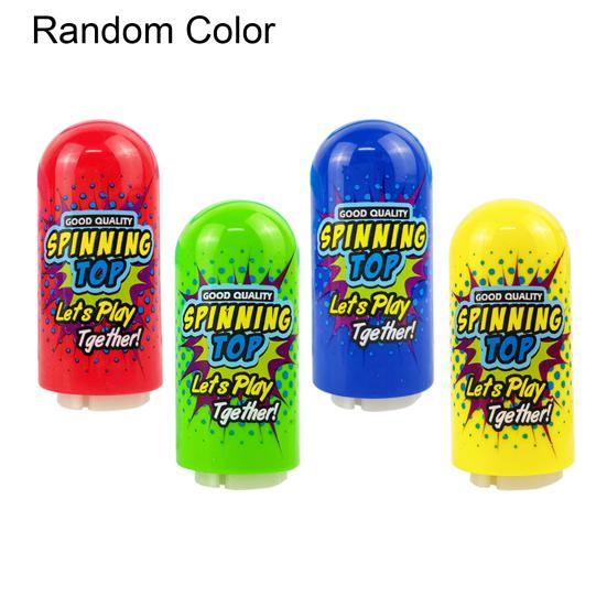 1Pc/1 Set Spinning Top Toy with Launcher Pocket-sized Multi-layer Rotating Gyro Flying Toy Interactive Classic Toys Stacking Spinning Top Toy