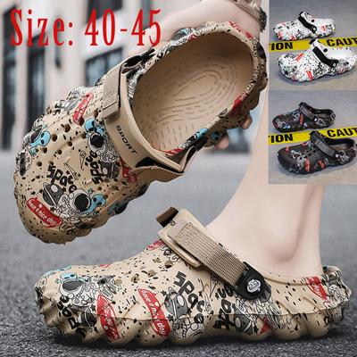 Fashion Summer New Men Outdoor Sandals Garden Clogs Male Casual Shoes Fashion Water Shoes Luxury Sandals Comfort Home Soft Slippers