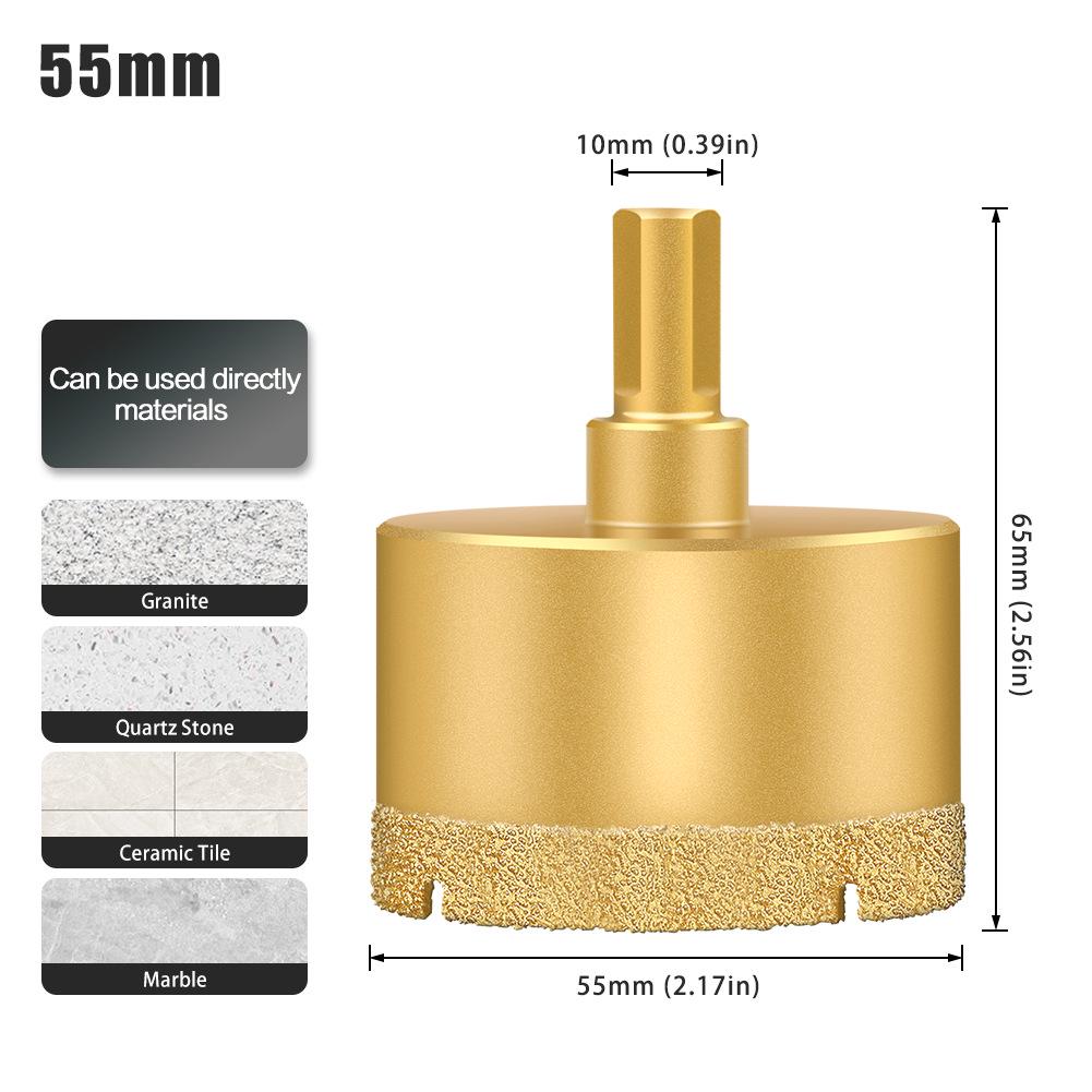 Multifunctional Dry Tile Drill Bit for Marble, Granite, Glass, and Vitrified Tile