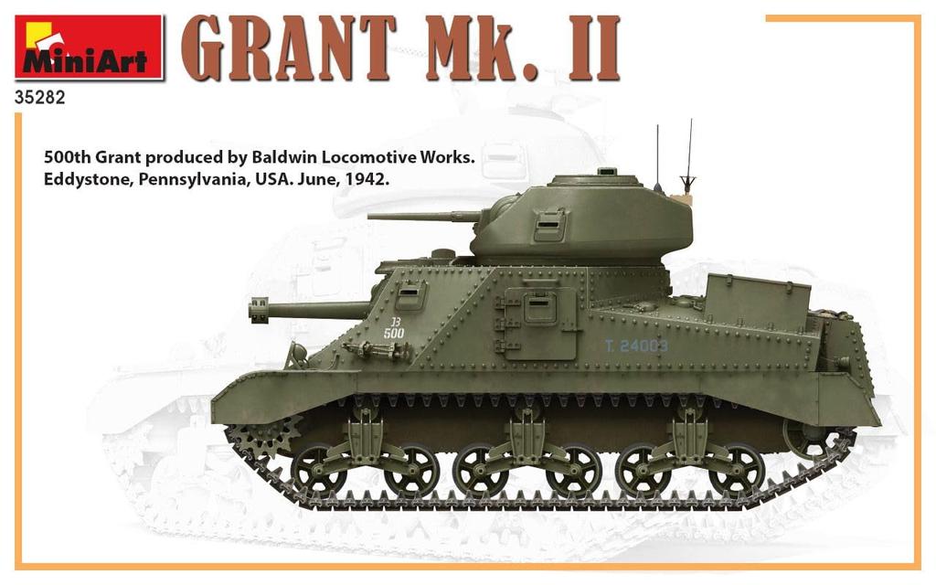 Miniart 1/35 British Grant Mk.2 Plastic Model MA35282