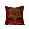 New Christmas Pillow Cover Printed Decorative Cushion Cover Home Sofa Cushion Linen Sofa Back