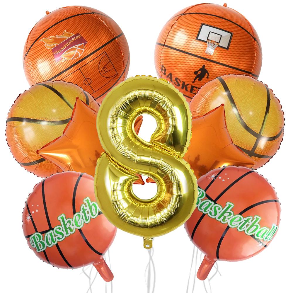 

9Pcs Birthday Party Basketball Decoration Tableware Tablecloth Plate Cup Paper Napkin Bags Baby Shower Boy Basketball Party Other