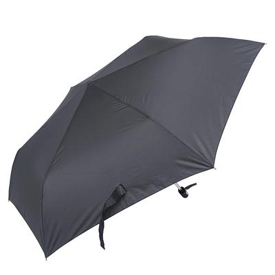 Rose Sangyo Long Mini Folding Solid Flat 82650501 Men's Umbrella, 65cm, Umbrella, Color, Black,