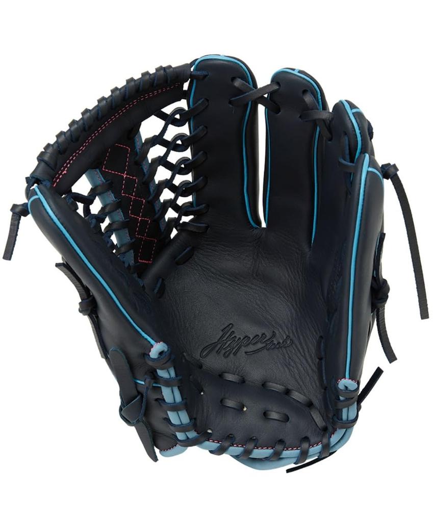 Rawlings HYPER TECH R2G GS5FHTS65GF Baseball Softball Throw Glove, Glove, Girls' Fit, All-Around, Navy, 11.75 Inches, Left-Handed