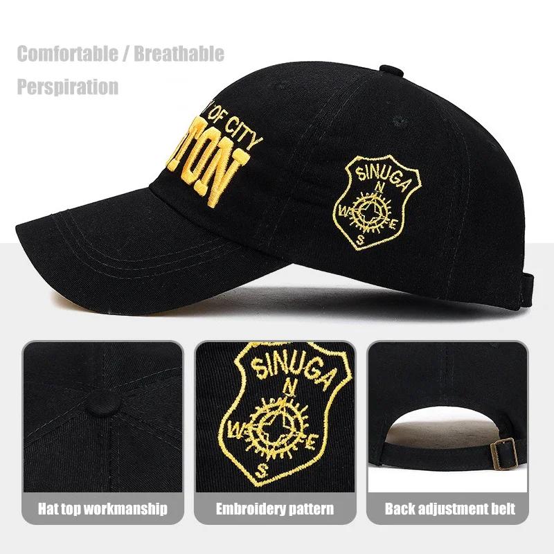 Berretto da Baseball Sportivo con Parte Superiore Morbida Cotone Ricamo 3D Unisex Snapback Cappello da Tennis Cappello da Papà
