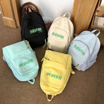Fashion Travel Japanese Backpack Female Student Large Capacity Trend Backpack Travel Lightweight High Face Schoolbag Contrasting Colors