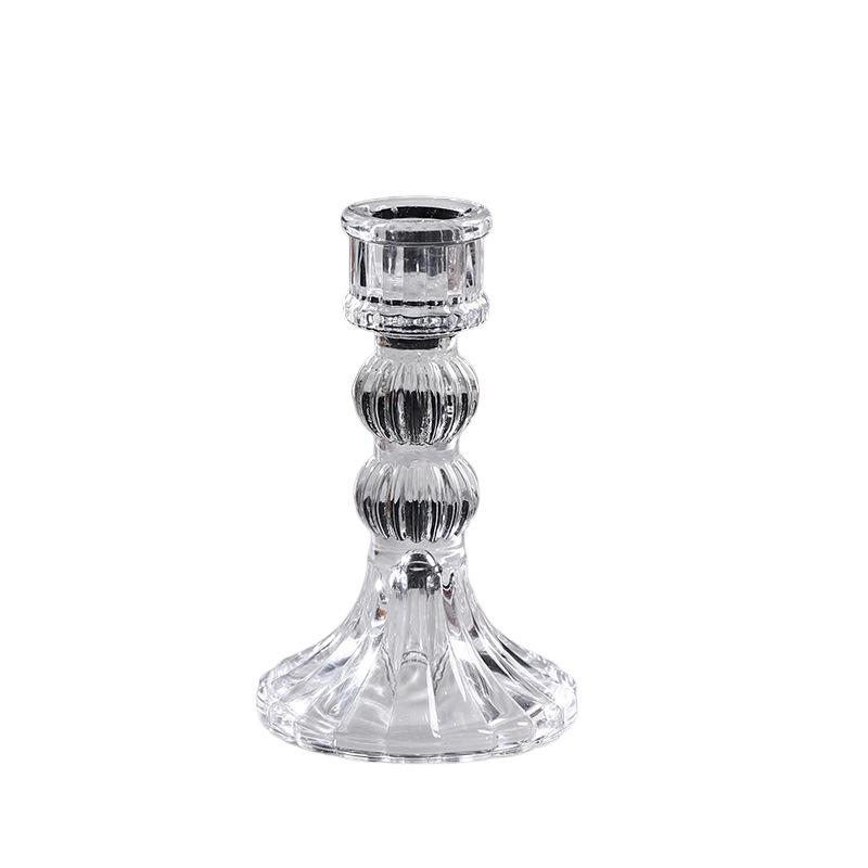 Vintage French Crystal Candle Holder for Aromatherapy & Dinner Ambiance