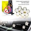 6PCS Daisy Flower Air Vent Clip Car Air Conditioning Outlet Clip Car Air Freshener Clip Car Interior Decor Accessories for Women
