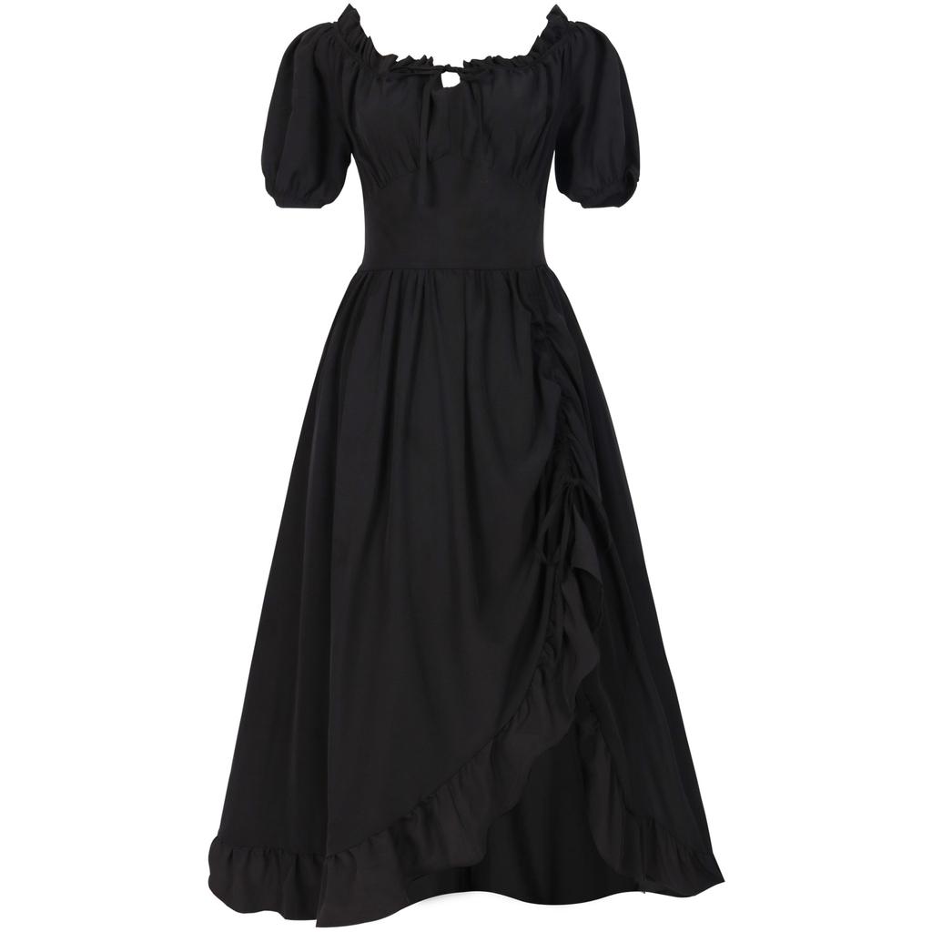 Mittelalterliches Kleid, Retro, unregelmäßiges Kleid, Renaissance, Bühnenkostüm, Kleid, weiblicher Rock