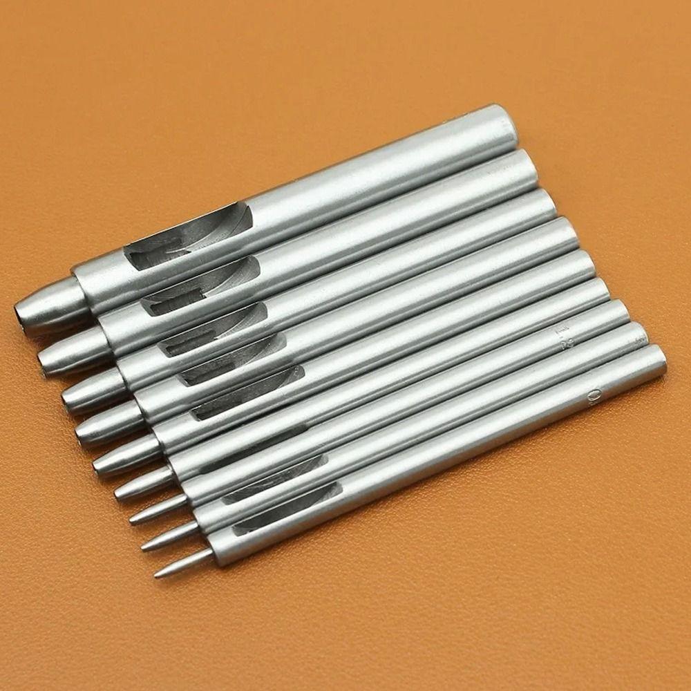 1Pcs DIY Leather Craft Tool Straight Head Leather Punch Drilling Hole Accessories