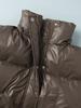 Drawstring Slim-Fit Cotton Jacket Winter Hooded Zipper Cotton Jacket Comfortable and Warm Outerwear