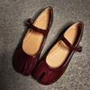 Patent Leather Split toe Women Ballet Flats 2026 Spring Autumn Vintage Mary Janes Walking Loafers Casual Girls Dance Shoes