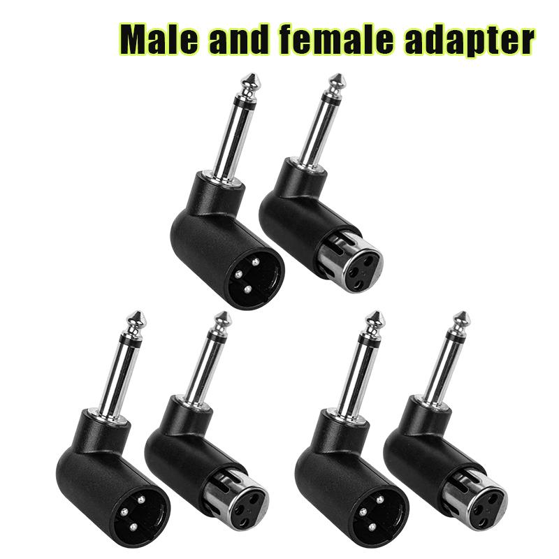 XLR to 6.35mm Audio Adapter Right Angle for Superior Sound Quality Professional Use