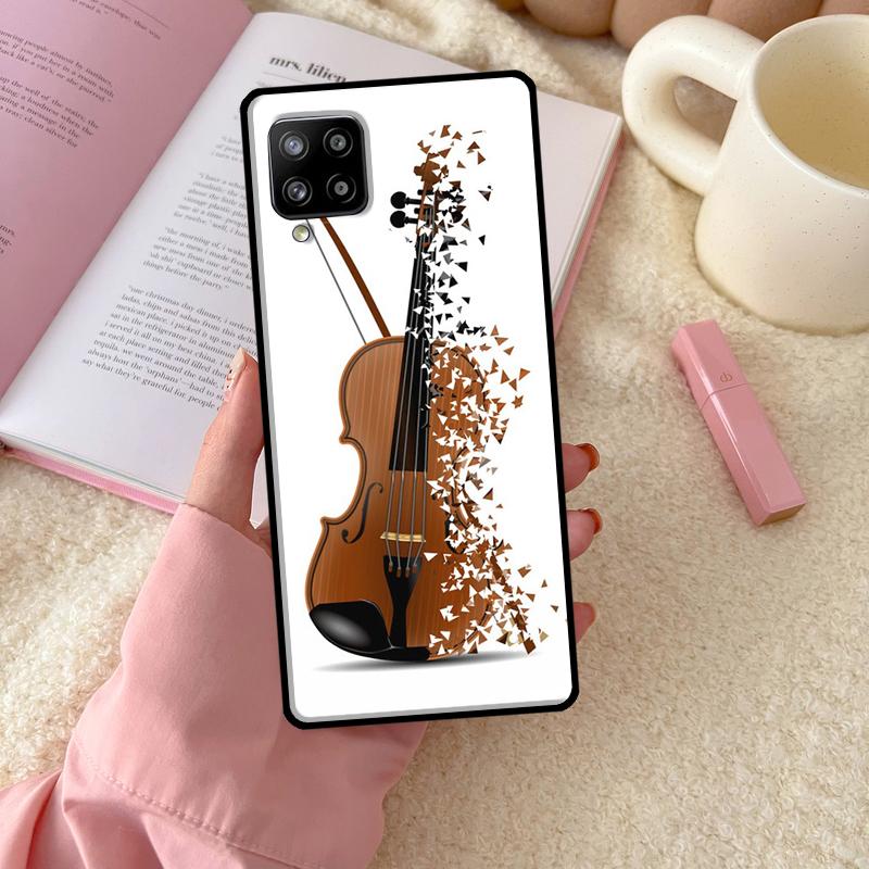 Musical Notes Violin Classical For Samsung Galaxy A56 A54 A34 A14 A06 A16 A26 A36 A12 A32 A52 A13 A33 A53 A15 A35 A55 Case