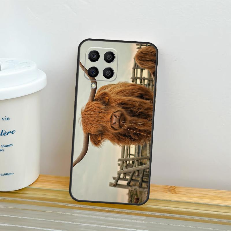 Highland Cow Animal Case For Samsung Galaxy M52 M32 M12 M16 M14 M54 M13 M33 M53 M56 M36 M31 M11 M35 M55 M15 M06