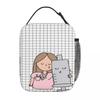 Cartoon Doctor Nurse Lunch Bag Enfermera En Apuros Grocery Casual Lunch Box For Adult School Cooler Bag Designer Tote Food Bags
