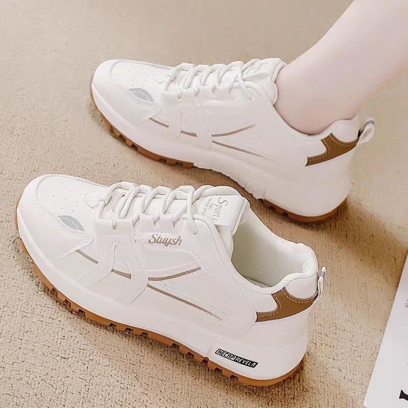 Lightweight Forrest Gump Sneakers Women's 2025 Winter Velvet Two Cotton Little White Shoes Warm Casual Leather Platform Dad Shoes