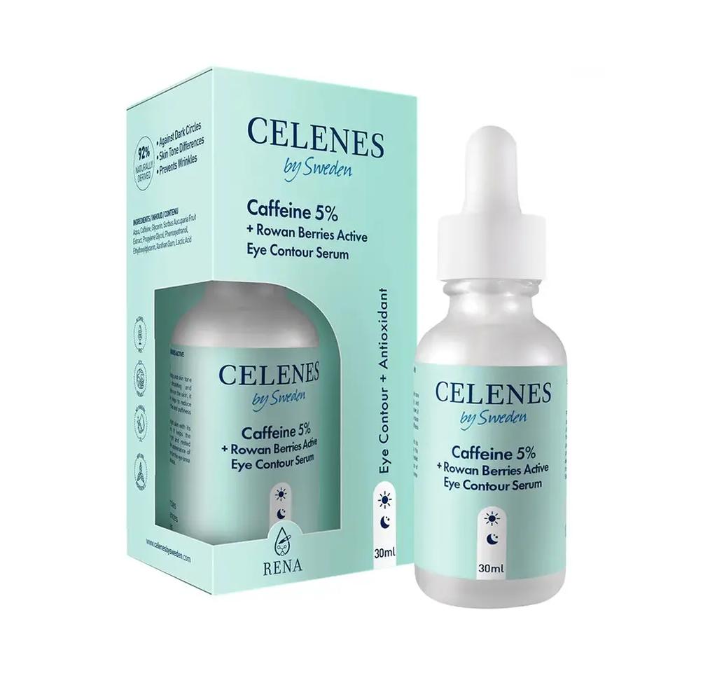 Сыворотка от отеков с кофеином 5% для зоны вокруг глаз Celenes 30 мл