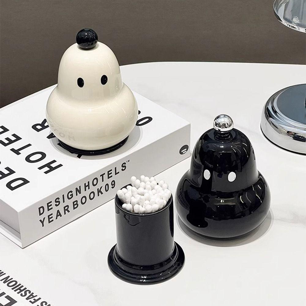 Plastic Toothpick Container Pear Shape Toothpick Jar Gift Makeup Organizer Kitchen Supplies