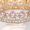 FORSEVEN Queen Crown Rhinestone Wedding Crowns and Tiaras for Women Costume Party Hair Accessories Princess Birthday Crown Crystal Bridal Crown