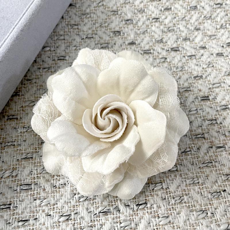 Retro Czarny Aksamitny Broszka Kamelia Broszka Żałobna Damska Koszula Krawat Corsage Ubrania Biżuteria Akcesoria Odzieżowe