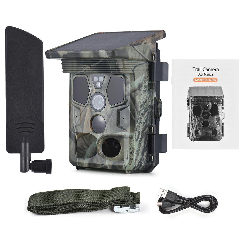 4G LTE Trail Camera Live Streaming 2K 30MP Night Vision 0.3s Trigger Time 120 degrees  Wide Sensor Hunting Camera