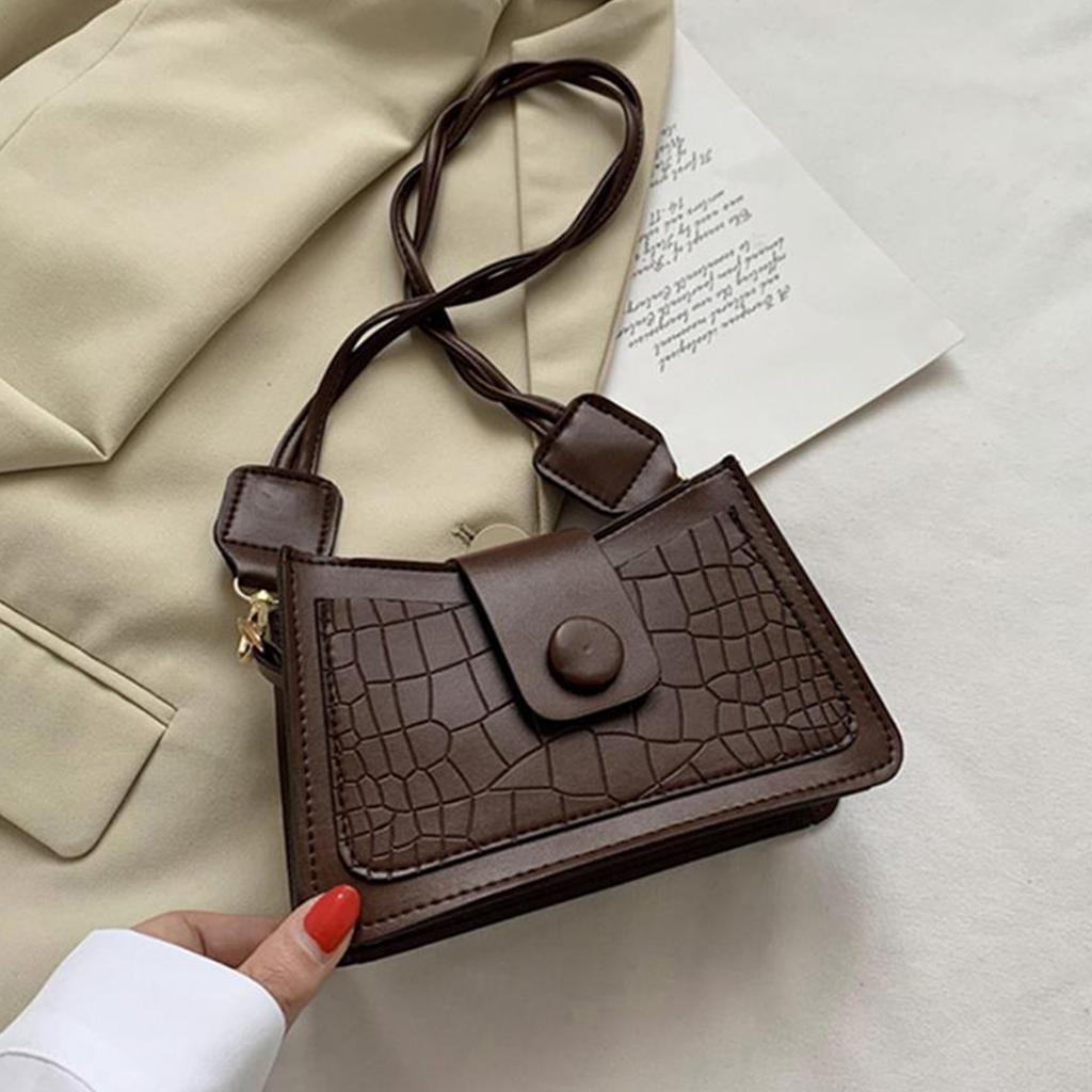Shoulder Bags for Women PU Leather Underarm Bag Retro Embossed Purse Shopping Handbag Clutch Sling Phone Pouch