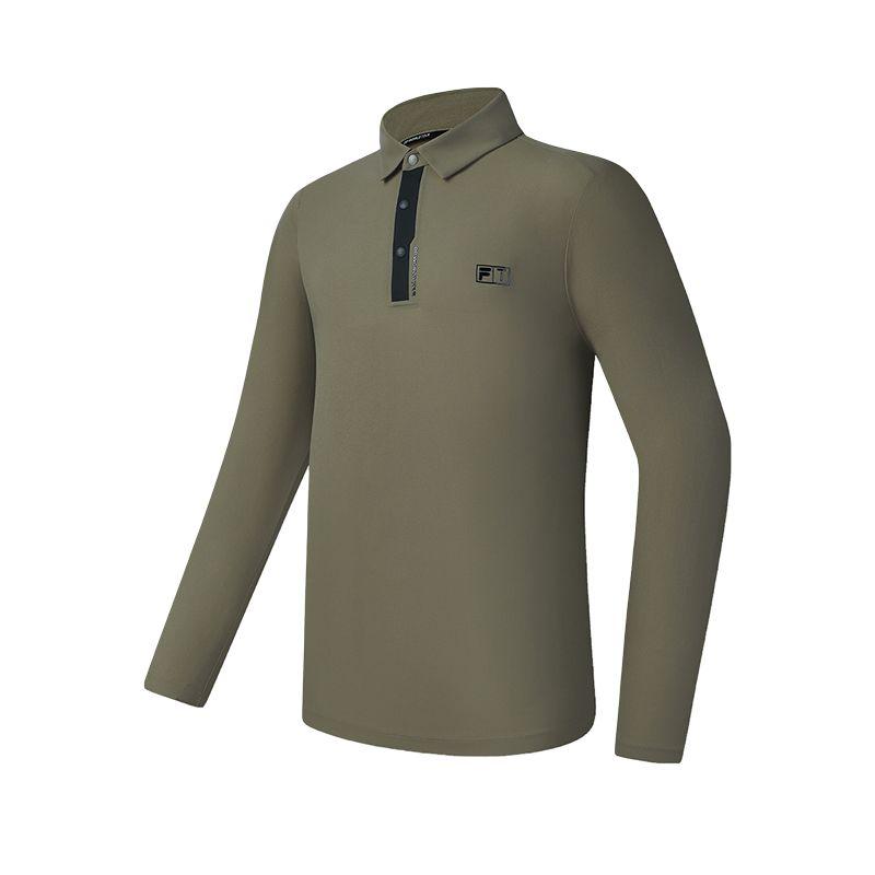 FILA Golf Polo Shirt Men's Brown Earth Khaki A11M515214F-DK