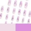 24 Pieces Glitter Nail Nail Art Special Nail Film Smudge Watercolor Nail Nail Sticker Nail Art Film Fake Nail