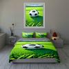 Soccer field design. Bedding Duvet cover sets Duvet covers Pillowcases gifts (1 * Duvet Cover 2 * Pillowcases, without duvet insert)