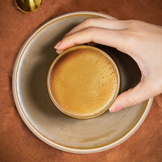 Midden-Oosterse Koffiemok Rustieke Keramische Mok met Artistiek Patroon Lekkagebestendig Ergonomische Greep Drinkbeker voor Hete Koffie En Hete Chocolade