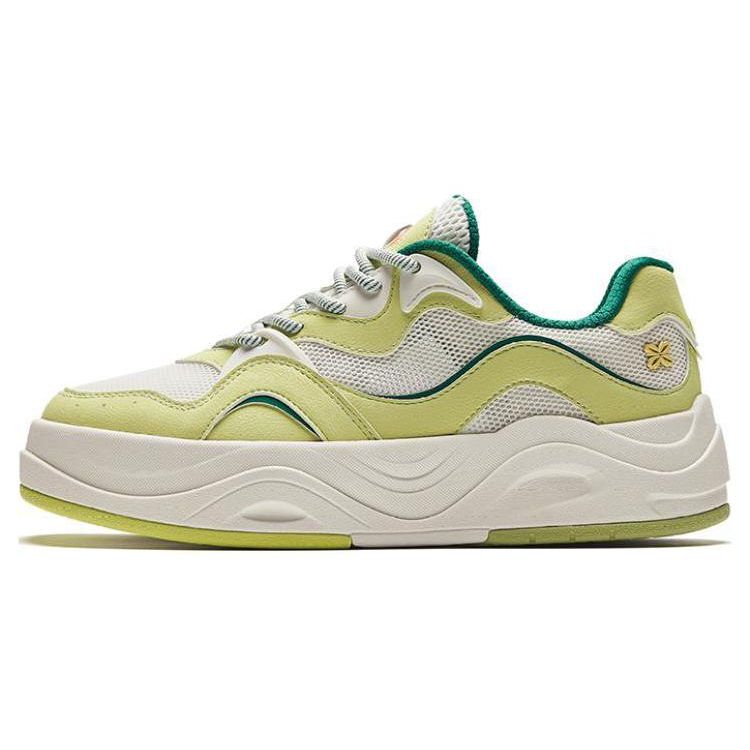 Anta Seaweed Women s Low-top Skate Shoes White Green 922428011-51 36.5