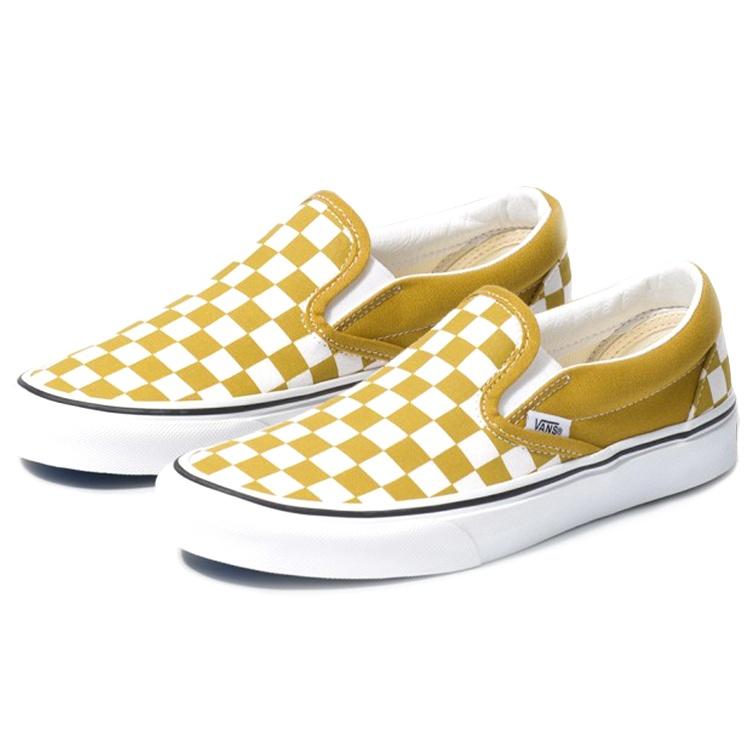 Vans Classic Slip-On 'Checkerboard - Olive Oil' Men's VN0A4U381GI