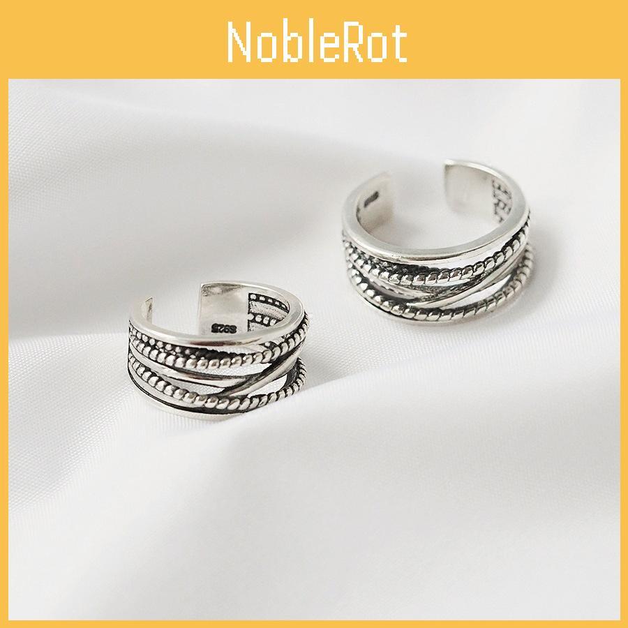 Elegant S925 Sterling Silver Vintage Thai Inspired Adjustable Ring Perfect For Birthday