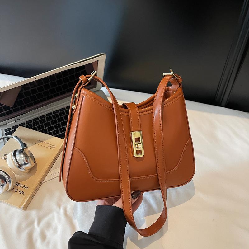 

Retro high-end underarm bag women s 2025 new simple small square bag versatile one-shoulder crossbody bag drop-shipping коричневый