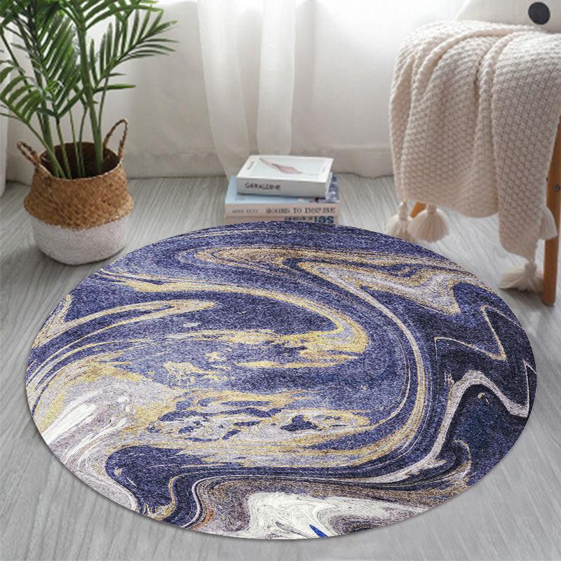 Nordic Round Carpet Cloak Room Computer Swivel Chair Mat Home Bedroom Bedside Mat
