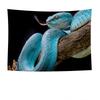 Arazzo da Parete Animale Serpente Blu Fauna Selvatica Lavabile in Lavatrice Decorazione per Tutte le Stagioni Stampa Artistica Design Naturale HomenontoxicMateriali Durevoli