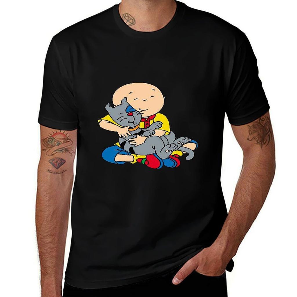 Caillou Caillou And Dog TShirt Lightweight Sport Basic TShirt