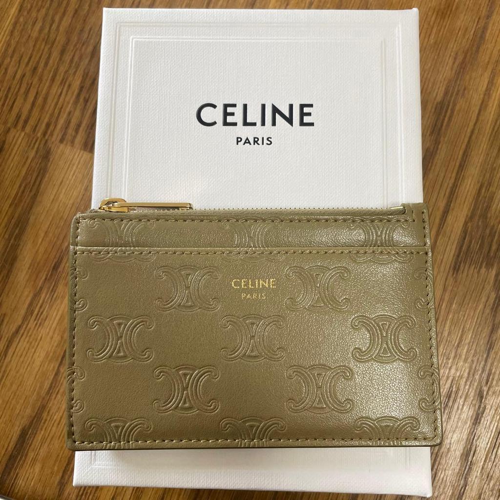 Used celine card case pass holder
