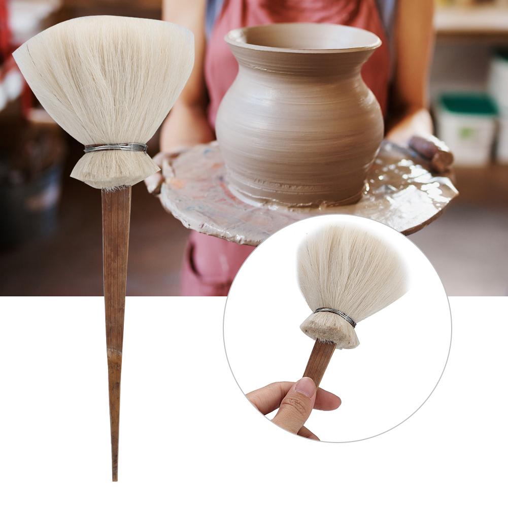 Pottery Art Cleaning Brush Clay Ceramic Water Replenishing Brushing Modeling Tool (Medium)