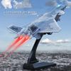 1/100 Scale J-20 Alloy Stealth Fighter Aircraft Airplane Model Simulation Metal Fighter Battle Plane Model Sound Light Kids Gift