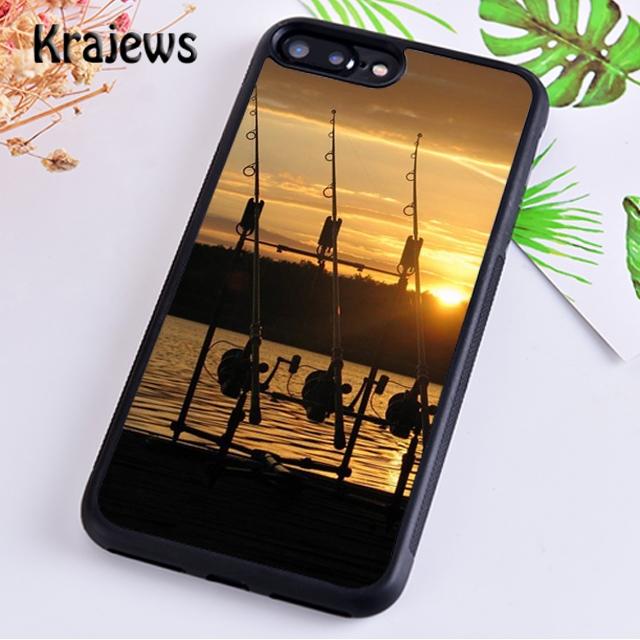 Krajews CARP FISHING RODS Soft Phone Case Cover For iPhone 17 Air 16 15 14 plus 11 12 13 pro max Plus coque Fundas