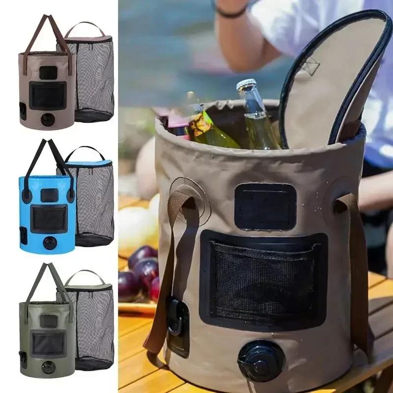 25L Easy Hold Fine Foldable Bucket Bucket Outdoor Travel Water Storage Bag Water Resist Water Bag Storage Bucket Fishing Articles