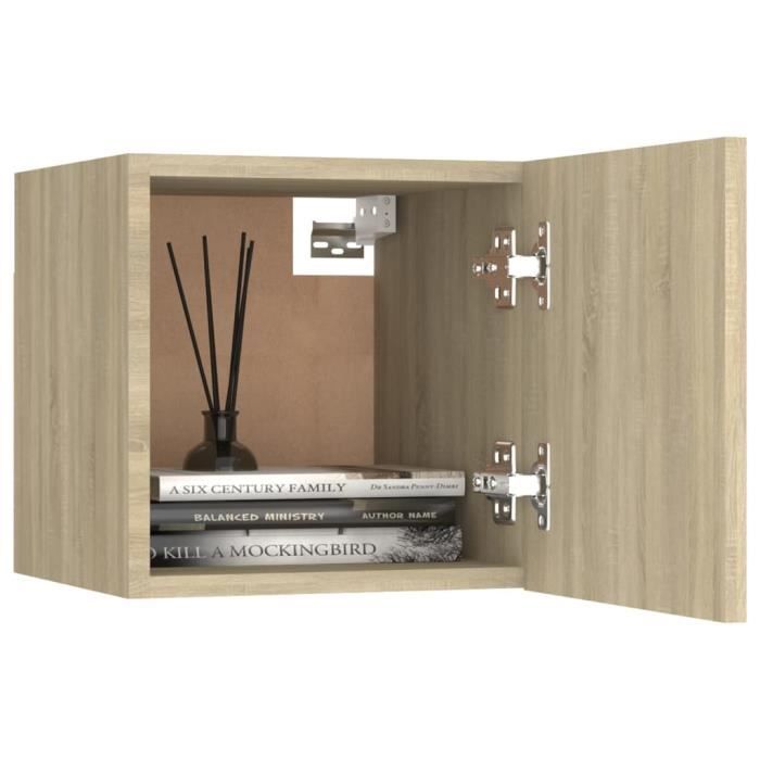 VidaXL Bedside Table Sonoma Oak 30.5x30x30 Cm Engineered Wood 3079715