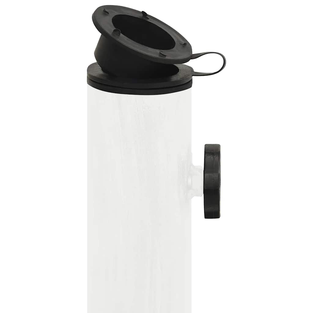Vidaxl Podstawa Pod Parasol, Biała, 45X45X30 Cm, Żeliwo