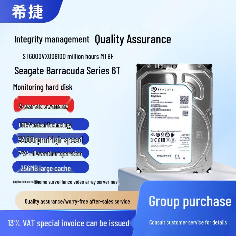 Seagate 6TB Surveillance Hard Drive